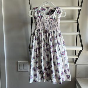 Smocked spring summer dress size 3-4